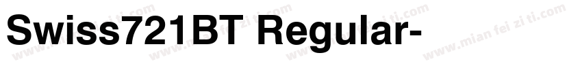 Swiss721BT Regular字体转换